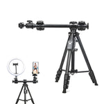 YUNTENG 6109 Treppiede per riprese dall'alto della fotocamera Staffa universale per trasmissione in diretta per telefoni cellulari, YUNTENG 6109