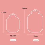 Mini borsa per acqua calda a getto d'acqua portatile in peluche, 500ML Pink, 500ML Blue, 500ML Green, 500ML Mint Green, 1000ML Pink, 1000ML Blue, 1000ML Green, 1000ML Mint Green, 1000ML Insert Yellow, 1000ML Insert Pink, 1000ML Insert Blue             ...