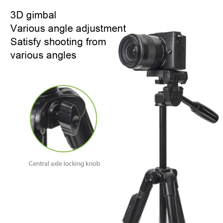 Treppiede per fotocamera YUNTENG 6108 con telecomando Bluetooth per telefono cellulare, YUNTENG 6108