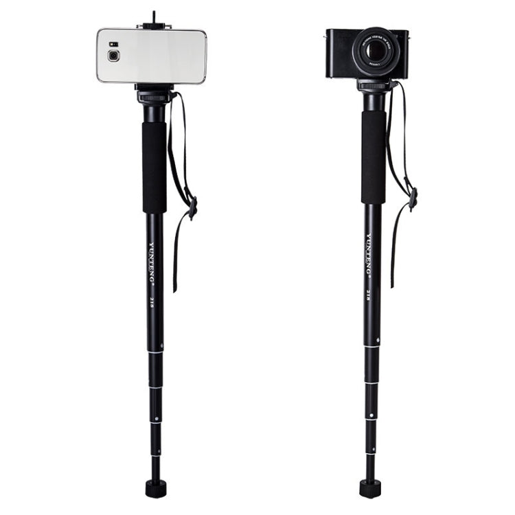 YUNTENG 218 Staffa per telefono con fotocamera a telaio singolo per fotocamera portatile leggera, YUNTENG 218