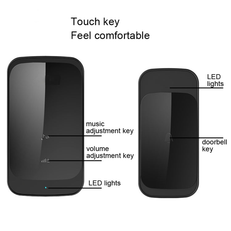 Campanello wireless impermeabile con sensore tattile IP44