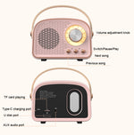 Altoparlante Bluetooth Vintage DW21 con TF e U Disk
