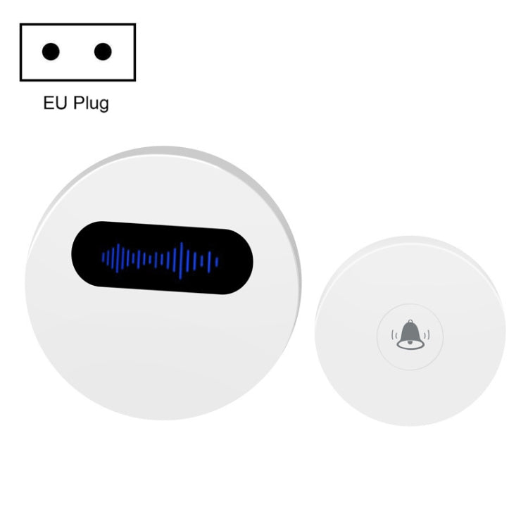 T10-1 1 per 1 campanello anti-acqua piovana intelligente con generazione automatica di illuminazione, T10-1 EU Plug White, T10-1 EU Plug Black, T10-1 US Plug White, T10-1 US Plug Black, T10-1 UK Plug White, T10-1 UK Plug Black