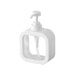 Flacone diviso per disinfettante per le mani trasparente Flacone per emulsione in plastica a pressa, 300ml, 500ml