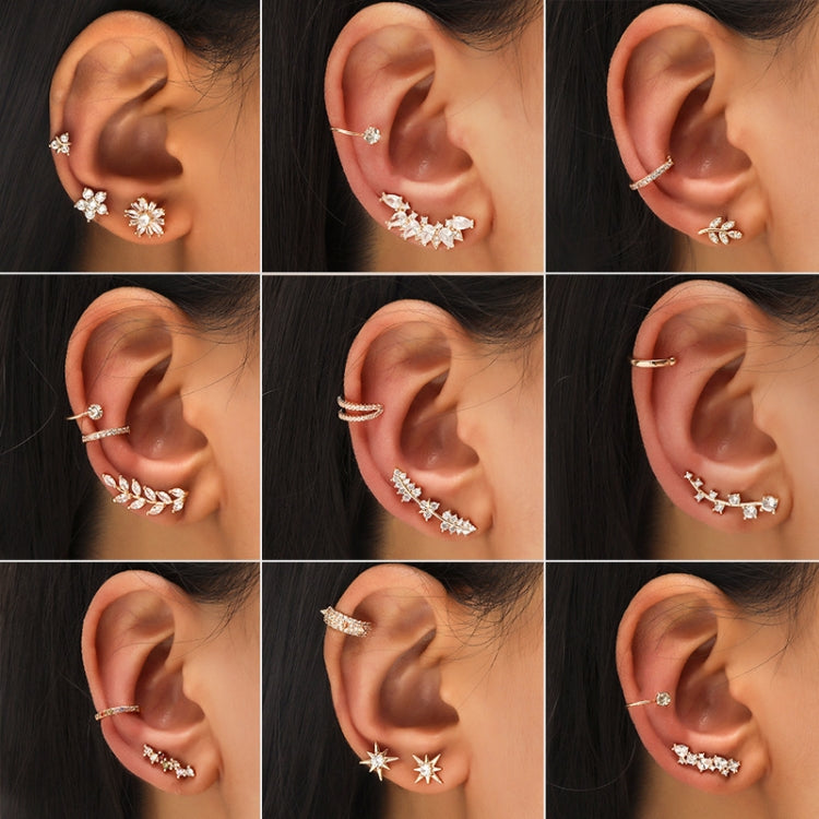 Semplici orecchini con zirconi geometrici a clip con foratura piccola, DZ-523, DZ-522, DZ-521, DZ-520, DZ-519, DZ-518, DZ-517, DZ-516, DZ-515, DZ-514, DZ-513, DZ-512, DZ-510, DZ-509