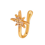10 pezzi Clip per naso a forma di U in rame intarsiato con decorazione del naso in zircone, G-364 Gold, G-365 Silver, G-247 Gold, G-248 Silver, G-251 Gold, G-252 Silver, G-253 Gold, G-254 Silver, G-235 Gold, G-236 Silver, G-231 Gold, G-232 Silver      ...