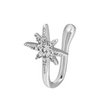 10 pezzi Clip per naso a forma di U in rame intarsiato con decorazione del naso in zircone, G-364 Gold, G-365 Silver, G-247 Gold, G-248 Silver, G-251 Gold, G-252 Silver, G-253 Gold, G-254 Silver, G-235 Gold, G-236 Silver, G-231 Gold, G-232 Silver      ...