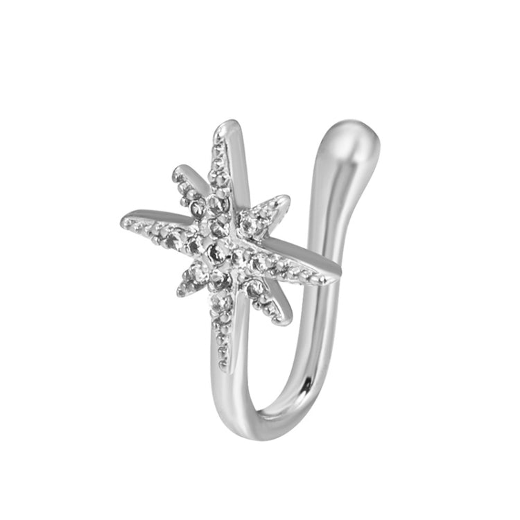 10 pezzi Clip per naso a forma di U in rame intarsiato con decorazione del naso in zircone, G-364 Gold, G-365 Silver, G-247 Gold, G-248 Silver, G-251 Gold, G-252 Silver, G-253 Gold, G-254 Silver, G-235 Gold, G-236 Silver, G-231 Gold, G-232 Silver      ...
