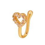 10 pezzi Clip per naso a forma di U in rame intarsiato con decorazione del naso in zircone, G-364 Gold, G-365 Silver, G-247 Gold, G-248 Silver, G-251 Gold, G-252 Silver, G-253 Gold, G-254 Silver, G-235 Gold, G-236 Silver, G-231 Gold, G-232 Silver      ...