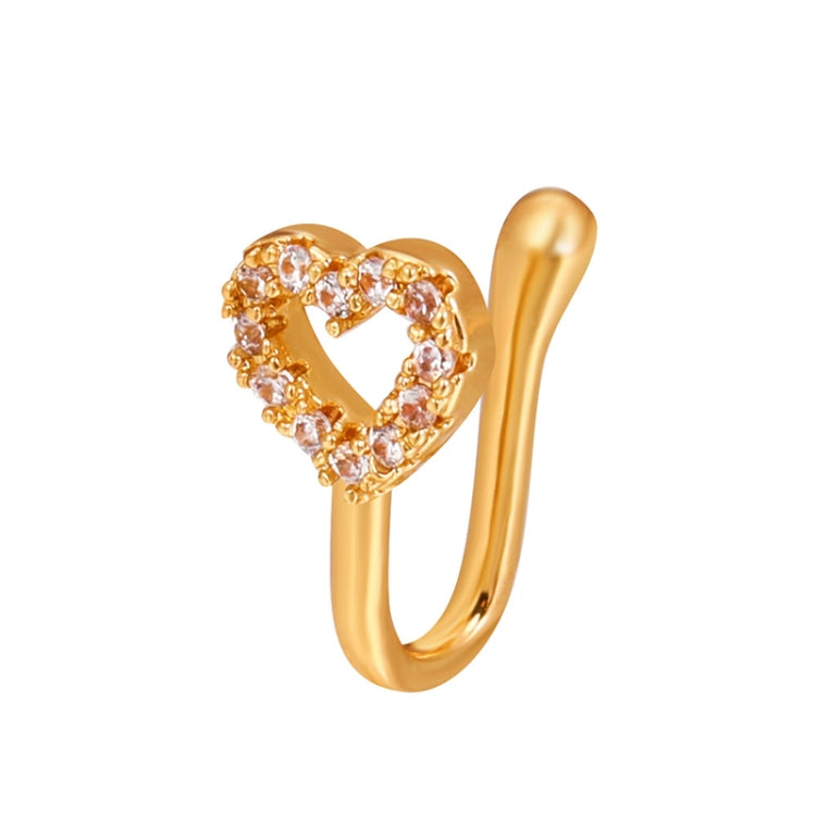 10 pezzi Clip per naso a forma di U in rame intarsiato con decorazione del naso in zircone, G-364 Gold, G-365 Silver, G-247 Gold, G-248 Silver, G-251 Gold, G-252 Silver, G-253 Gold, G-254 Silver, G-235 Gold, G-236 Silver, G-231 Gold, G-232 Silver      ...