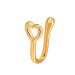 10 pezzi Clip per naso a forma di U in rame intarsiato con decorazione del naso in zircone, G-364 Gold, G-365 Silver, G-247 Gold, G-248 Silver, G-251 Gold, G-252 Silver, G-253 Gold, G-254 Silver, G-235 Gold, G-236 Silver, G-231 Gold, G-232 Silver      ...
