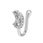 10 pezzi Clip per naso a forma di U in rame intarsiato con decorazione del naso in zircone, G-364 Gold, G-365 Silver, G-247 Gold, G-248 Silver, G-251 Gold, G-252 Silver, G-253 Gold, G-254 Silver, G-235 Gold, G-236 Silver, G-231 Gold, G-232 Silver      ...