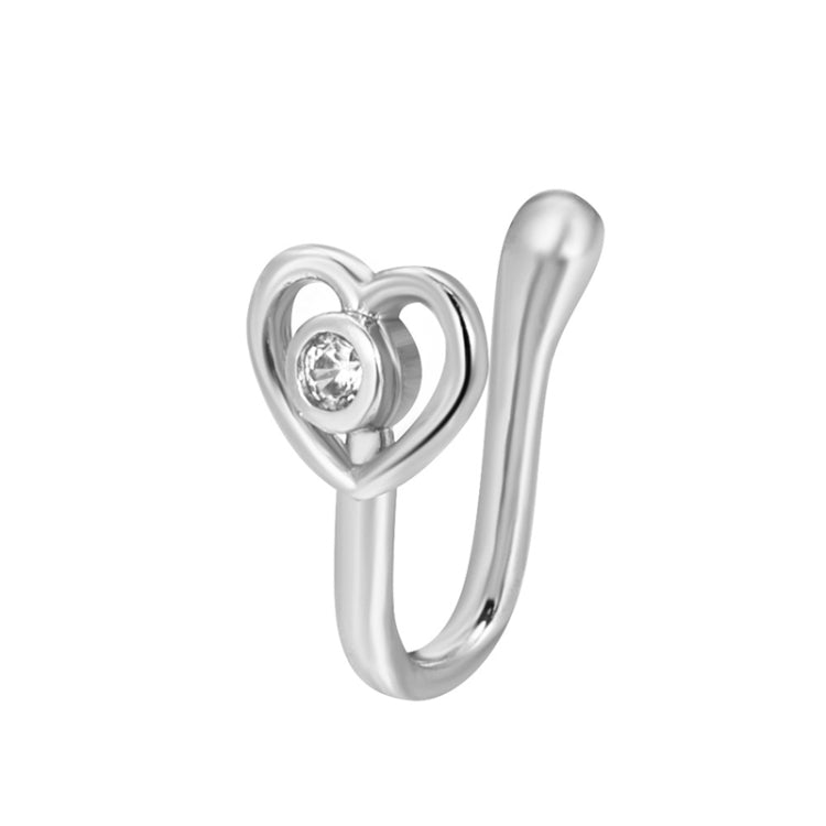 10 pezzi Clip per naso a forma di U in rame intarsiato con decorazione del naso in zircone, G-364 Gold, G-365 Silver, G-247 Gold, G-248 Silver, G-251 Gold, G-252 Silver, G-253 Gold, G-254 Silver, G-235 Gold, G-236 Silver, G-231 Gold, G-232 Silver      ...