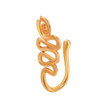 10 pezzi Clip per naso a forma di U in rame intarsiato con decorazione del naso in zircone, G-364 Gold, G-365 Silver, G-247 Gold, G-248 Silver, G-251 Gold, G-252 Silver, G-253 Gold, G-254 Silver, G-235 Gold, G-236 Silver, G-231 Gold, G-232 Silver      ...