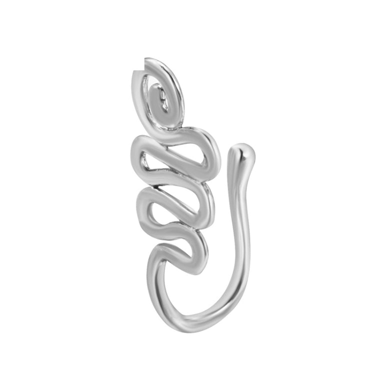 10 pezzi Clip per naso a forma di U in rame intarsiato con decorazione del naso in zircone, G-364 Gold, G-365 Silver, G-247 Gold, G-248 Silver, G-251 Gold, G-252 Silver, G-253 Gold, G-254 Silver, G-235 Gold, G-236 Silver, G-231 Gold, G-232 Silver      ...