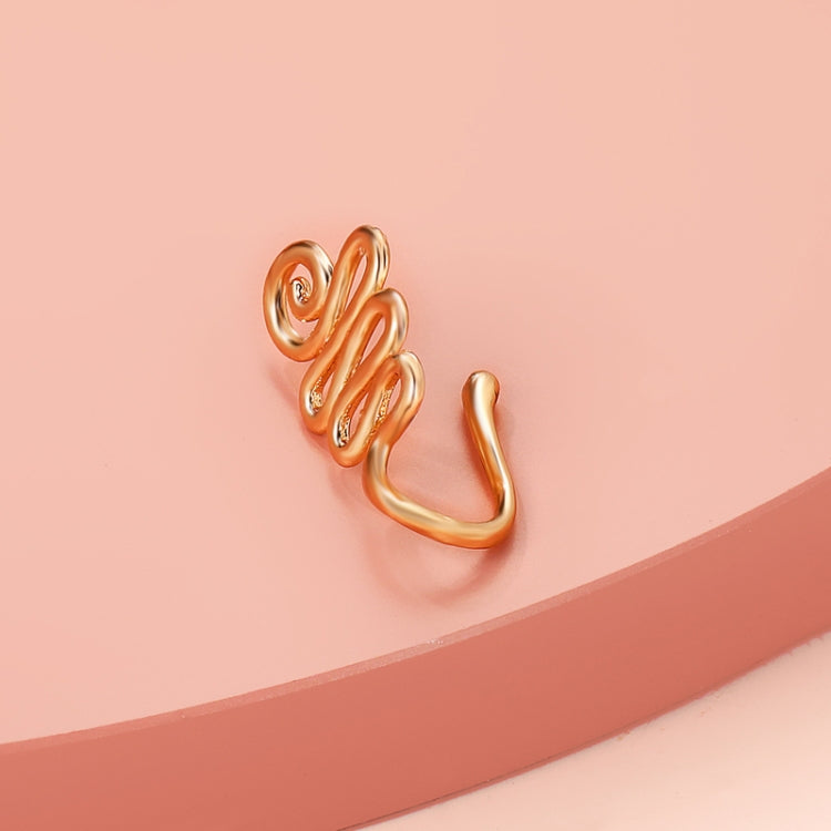 10 pezzi Clip per naso a forma di U in rame intarsiato con decorazione del naso in zircone, G-373 Gold, G-374 Silver, G-350 Silver, G-188 Gold, G-189 Silver