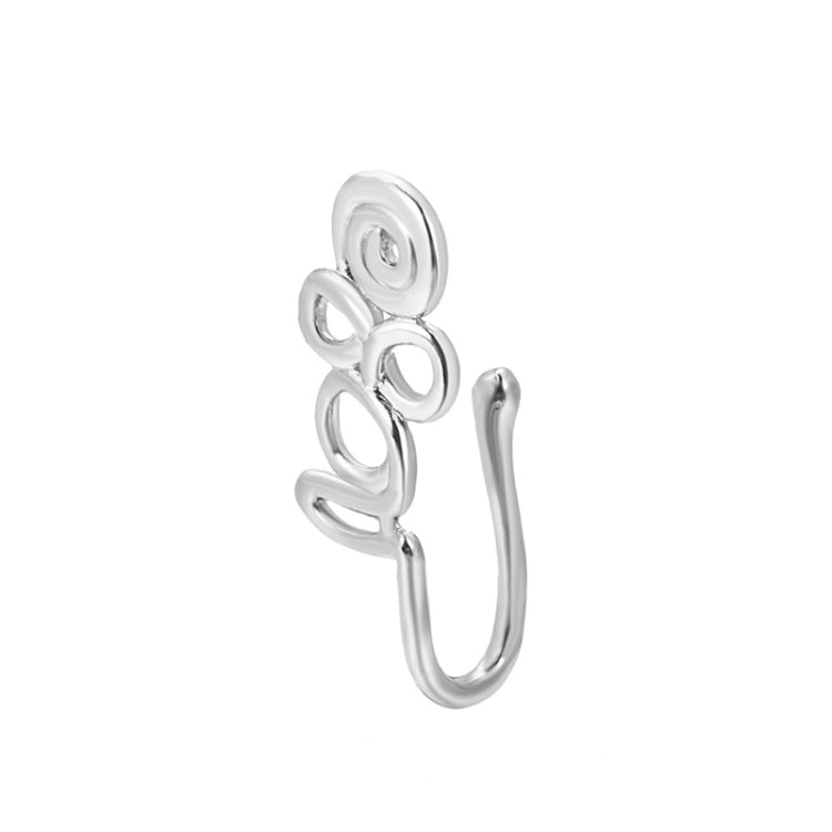10 pezzi Clip per naso a forma di U in rame intarsiato con decorazione del naso in zircone, G-373 Gold, G-374 Silver, G-350 Silver, G-188 Gold, G-189 Silver