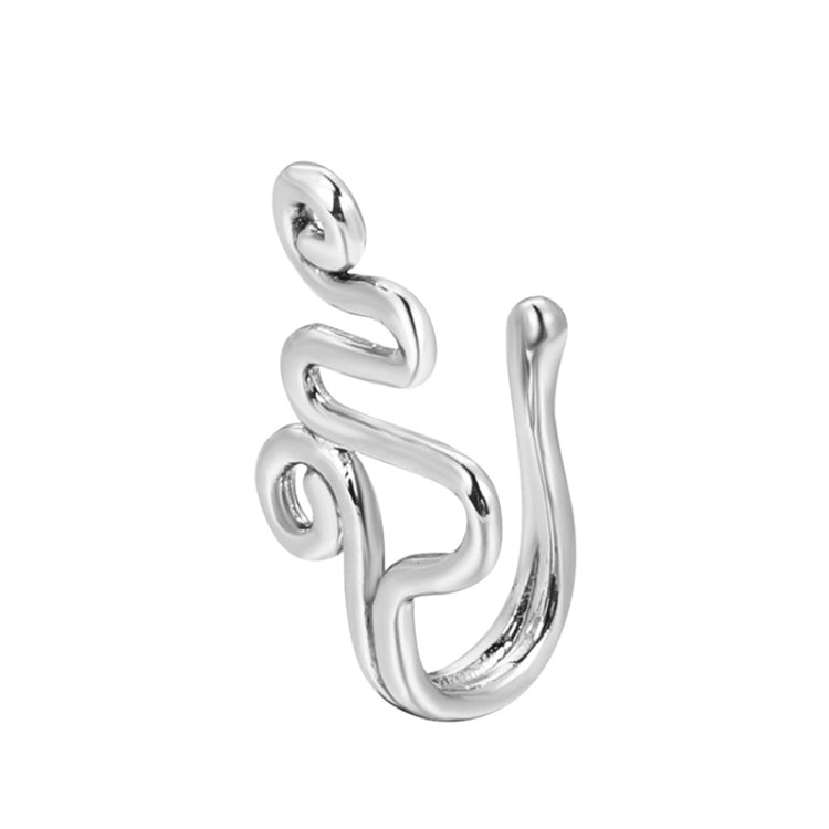 10 pezzi Clip per naso a forma di U in rame intarsiato con decorazione del naso in zircone, G-373 Gold, G-374 Silver, G-350 Silver, G-188 Gold, G-189 Silver