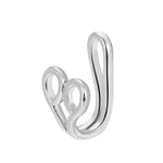 10 pezzi Clip per naso a forma di U in rame intarsiato con decorazione del naso in zircone, G-373 Gold, G-374 Silver, G-350 Silver, G-188 Gold, G-189 Silver