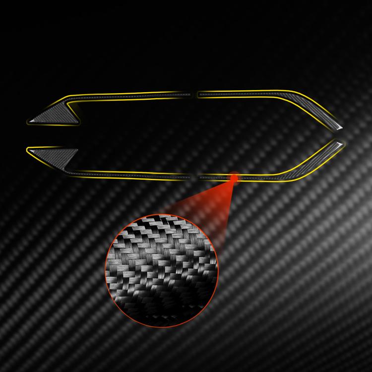 Adesivo per presa d'aria motore sul tetto della Chevrolet Corvette C8, 4 pezzi/set