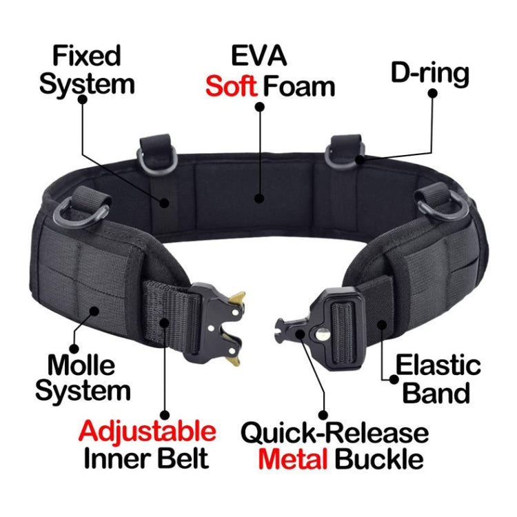 Cintura da caccia all'aperto Cintura in nylon, specifiche:, Belt + Corset  Black, Belt + Corset  Khaki, Belt + Corset  Army Green, With Bag Black, With Bag Khaki, With Bag Army Green, Only Corset  Black, Only Corset  Khaki, Only Corset  Army Green