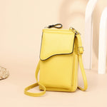 Borsa a tracolla a tracolla Borsa da donna lunga per cellulare di grande capacità, Style 3 Yellow, Style 3 Red, Style 3 Blue, Style 3 Black, Style 3 Pink, Style 3 Apricot