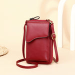 Borsa a tracolla a tracolla Borsa da donna lunga per cellulare di grande capacità, Style 3 Yellow, Style 3 Red, Style 3 Blue, Style 3 Black, Style 3 Pink, Style 3 Apricot