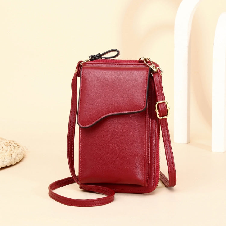 Borsa a tracolla a tracolla Borsa da donna lunga per cellulare di grande capacità, Style 3 Yellow, Style 3 Red, Style 3 Blue, Style 3 Black, Style 3 Pink, Style 3 Apricot