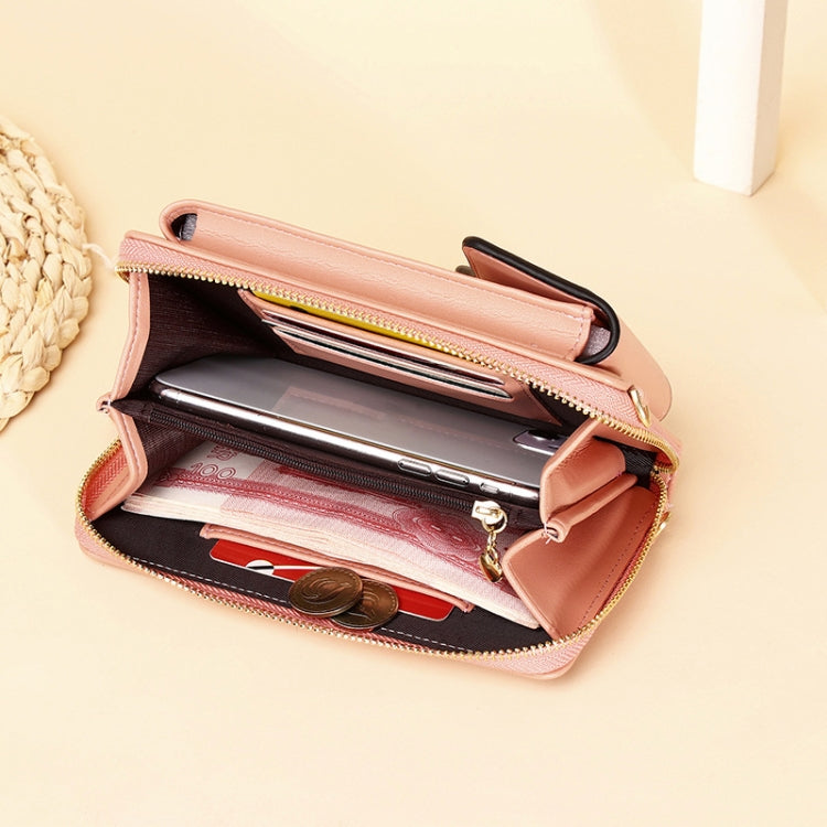 Borsa a tracolla a tracolla Borsa da donna lunga per cellulare di grande capacità, Style 3 Yellow, Style 3 Red, Style 3 Blue, Style 3 Black, Style 3 Pink, Style 3 Apricot