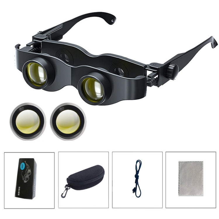 DM0125 Binocolo da pesca 3X Binocolo con messa a fuoco regolabile in vetro, Hardcover, With Grey Polarised Lens, With Yellow Polarised Lens, With Red Polarised Lens, With Grey + Yellow  Lens, With Tricolour  Lens