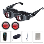 DM0125 Binocolo da pesca 3X Binocolo con messa a fuoco regolabile in vetro, Hardcover, With Grey Polarised Lens, With Yellow Polarised Lens, With Red Polarised Lens, With Grey + Yellow  Lens, With Tricolour  Lens