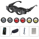 DM0125 Binocolo da pesca 3X Binocolo con messa a fuoco regolabile in vetro, Hardcover, With Grey Polarised Lens, With Yellow Polarised Lens, With Red Polarised Lens, With Grey + Yellow  Lens, With Tricolour  Lens