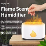 200ML Simulazione Fiamma Aromaterapia Diffusore Umidificatore Purificatore d'aria ad ultrasuoni