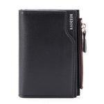 BEEDOVR 9902 Portafoglio corto da uomo con cerniera multi-card ID Bag, BEEDOVR 9902 Black, BEEDOVR 9902 Brown