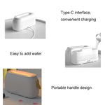 Simulazione Fiamma Aromaterapia Umidificatore Camera da letto Luce ambientale, White, Green, Gray, 3 Colors (RGB)