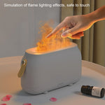 Simulazione Fiamma Aromaterapia Umidificatore Camera da letto Luce ambientale, White, Green, Gray, 3 Colors (RGB)