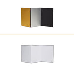 Riflettori per foto in cartoncino pieghevole a tre ante, A3 One Side All White, A3 One Side All Black, A3 One Side All Gold, A4 One Side All White, A4 One Side All Silver, A4 One Side All Gold