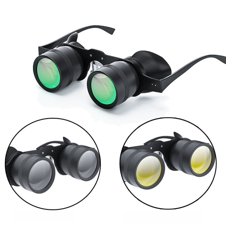 D-1548 Binocolo da pesca con messa a fuoco regolabile 10x HD, specifiche:, Only Binoculars, With Grey Polarised Lens, With Yellow Polarised Lens, With Red Polarised Lens, With Grey+Yellow Polarised Lens, With Tricolour Polarised Lens