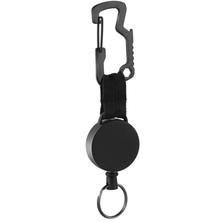Apribottiglie con moschettone tipo D in acciaio inossidabile multifunzionale per esterni da 2 pezzi, TZ-001