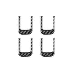 Adesivi decorativi per aletta parasole per Chevrolet Corvette C8, set da 4 pezzi.