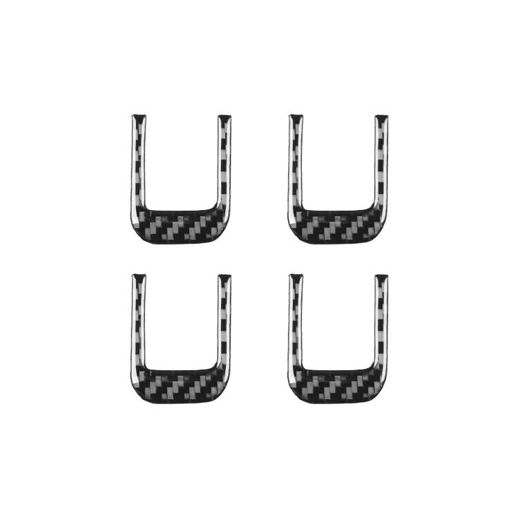 Adesivi decorativi per aletta parasole per Chevrolet Corvette C8, set da 4 pezzi.