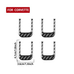 Adesivi decorativi per aletta parasole per Chevrolet Corvette C8, set da 4 pezzi.