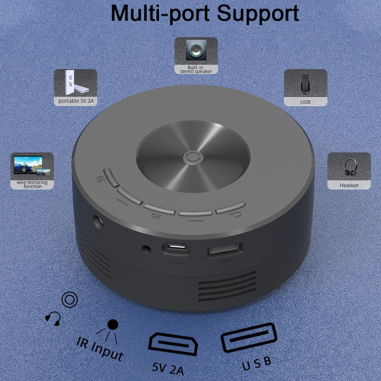 Mini proiettore LED HD 320x180p con connessione USB