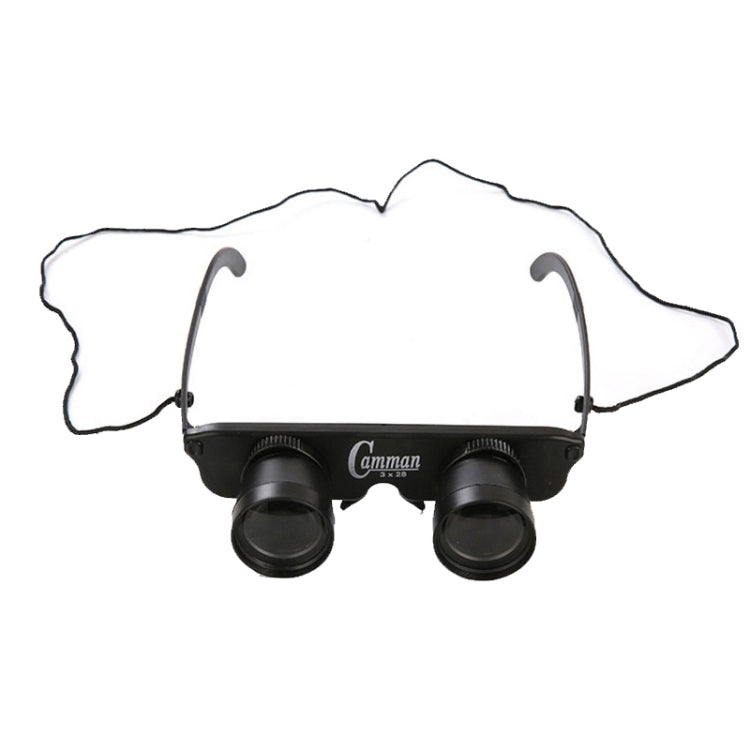 Binocolo da pesca Camman 3 x 28 con messa a fuoco regolabile in vetro, specifiche:, Only  Binoculars, With Zippered Glasses Case