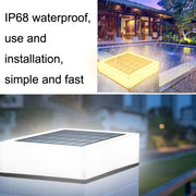 Lampada solare da giardino IP68 con 7 colori LED