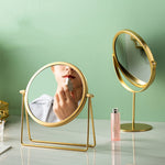 Specchio per il trucco da tavolo Specchio portatile semplice Specchio da toeletta rotante,Stile:, Gold High Model, Gold Stand Model, Black High Model, Black Stand Model