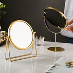 Specchio per il trucco da tavolo Specchio portatile semplice Specchio da toeletta rotante,Stile:, Gold High Model, Gold Stand Model, Black High Model, Black Stand Model