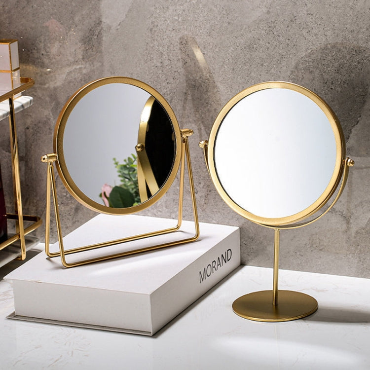 Specchio per il trucco da tavolo Specchio portatile semplice Specchio da toeletta rotante,Stile:, Gold High Model, Gold Stand Model, Black High Model, Black Stand Model