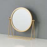 Specchio per il trucco da tavolo Specchio portatile semplice Specchio da toeletta rotante,Stile:, Gold High Model, Gold Stand Model, Black High Model, Black Stand Model