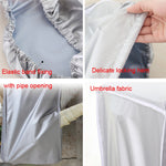 Copertura per aria condizionata esterna Copertura antipolvere impermeabile Copertura antipioggia,Dimensioni:, S 80 x 28 x 54cm, M  86 x 30 x 56cm, L 95 x 40 x 73cm, XL 100 x 41 x 80cm